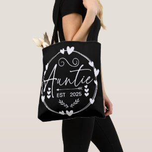 Tote Bag Tante Est 2025 Faire-part bébé Tante Humour