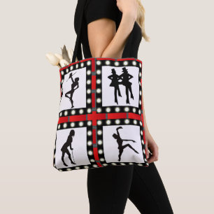 Tote Bag Tap Jazz Danseurs Broadway Silhouettes Avec Marque