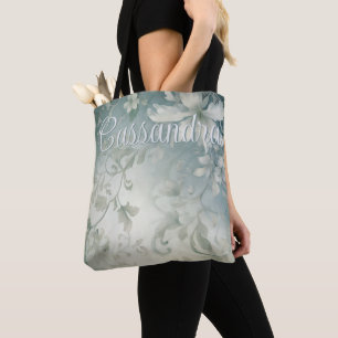 Tote Bag Tapisserie blanche gothique Romanric personnalisée