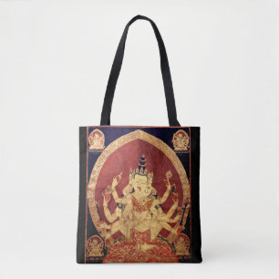 Tote Bag Tapisserie tibétaine antique