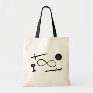 Tote Bag Tarot Lemniscate : Magicien & 4 éléments