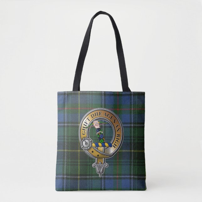 Tote Bag Tartan & Badge MacInnes (Devant)