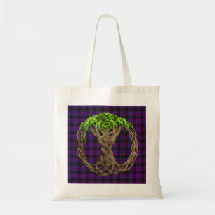 Tote Bag Tartan de Laird de clan et arbre de la vie