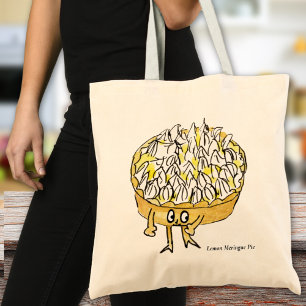 Tote Bag Tarte au citron meringué amusant et joli dessin an