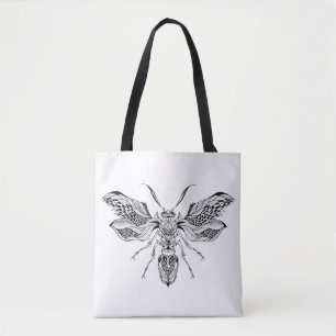 Tote Bag Tatouage 2 d'Abeille-Guêpe