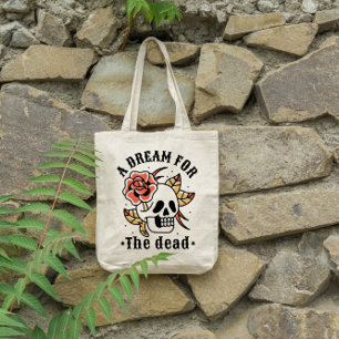 Tote Bag Tatouage crâne mort