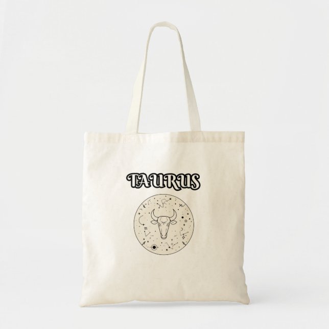Tote Bag taurus zodiac (Devant)
