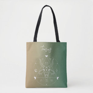 Tote Bag Taurus zodiaque horoscope étoile dégradé