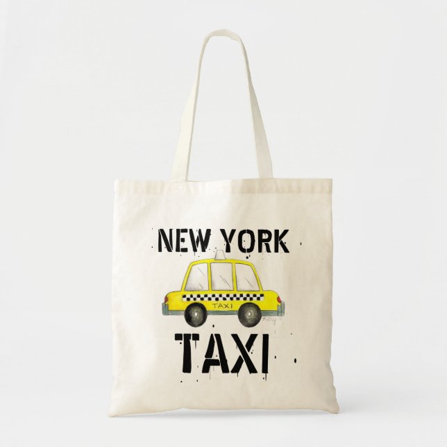 Tote Bag Taxi New York City NYC Yellow Cab Fourre-tout (Devant)