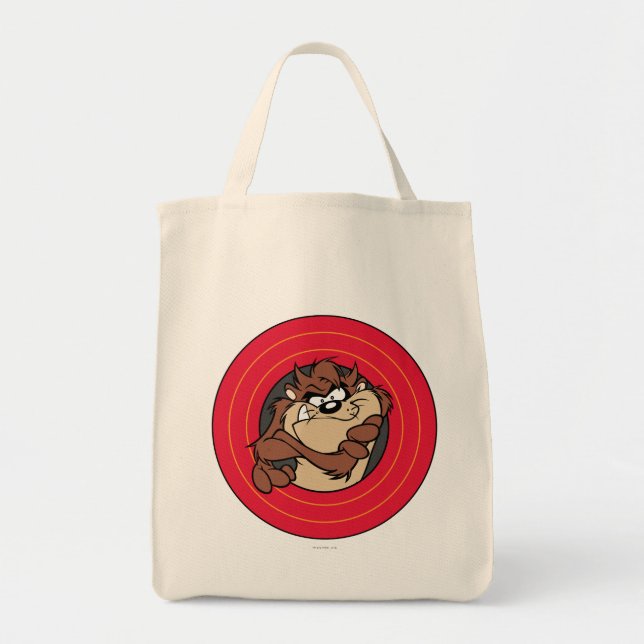 Tote Bag TAZ™ à travers les cercles LOONEY TUNES™ (Devant)