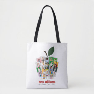 Tote Bag Teacher Apple Collage Cadeau de l'enseignant 22 Ph