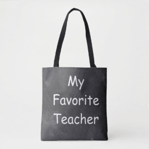 Tote Bag Teacher Chalkboard Design Venin Idea
