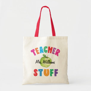 Tote Bag Teacher Stuff Pomme verte