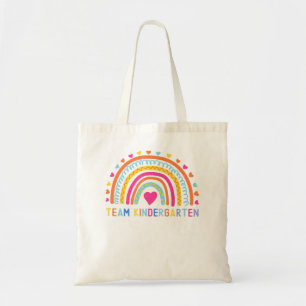 Tote Bag Team Kindergarten Rainbow Girls Garçons Enseignant