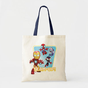 Tote Bag Team Spidey and Iron Man Team-Up!