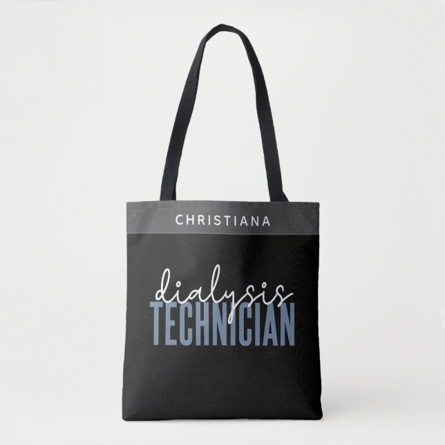Tote Bag Technicien de dialyse personnalisé | Cadeaux techn (Devant)