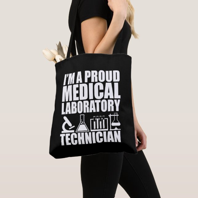Tote Bag Technicien de laboratoire Médicale (De près)