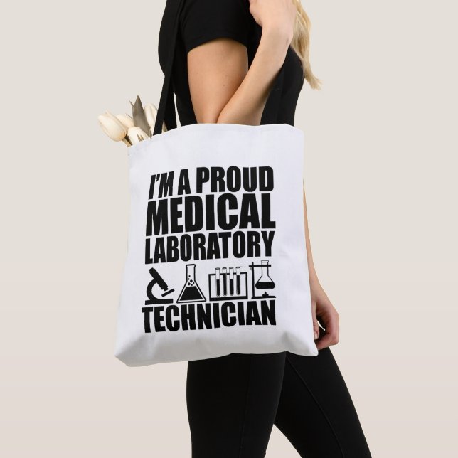 Tote Bag Technicien de laboratoire Médicale (De près)