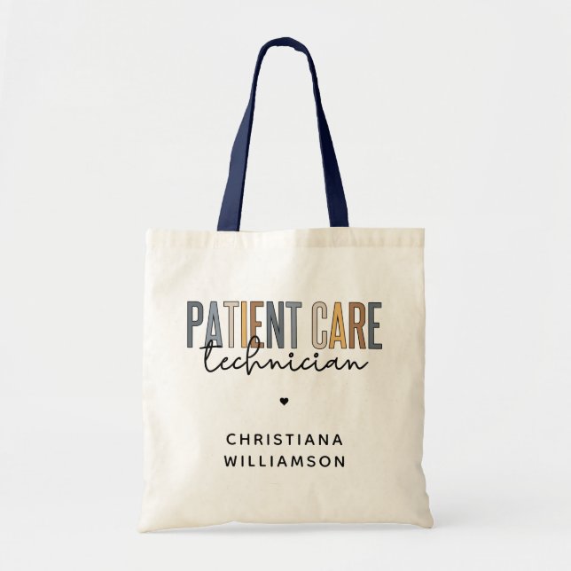 Tote Bag Technicien en soins aux patients sur mesure Cadeau (Devant)
