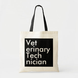 Tote Bag Technicien vétérinaire Black Square