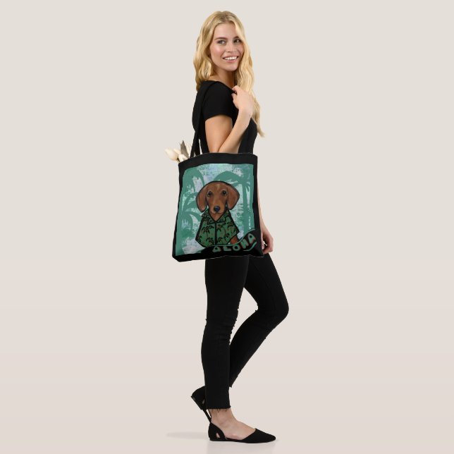 Tote Bag Teckel       (Sur le modèle)