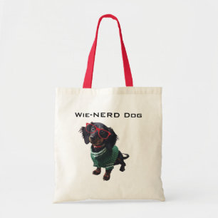 Tote Bag Teckel nerd Fourre-tout de chien de saucisse