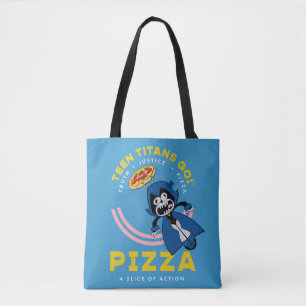 Tote Bag Teen Titans Go ! Corbeau "Pizza de la Justice Véri