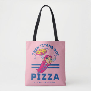 Tote Bag Teen Titans Go ! Starfire "Truth Justice Pizza"