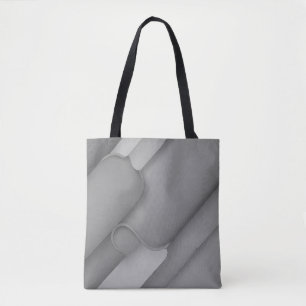 Tote Bag Teintes grises Art moderne