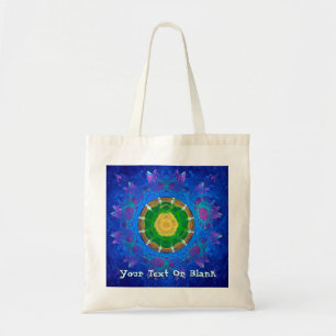 Tote Bag Teinture à tarte bleu-vert