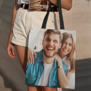 Tote Bag Téléchargement De Photo Personnalisé Concevez Votr