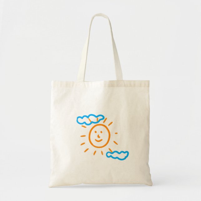 Tote Bag Télécharger des enfants Dessiner Transformer des e (Devant)