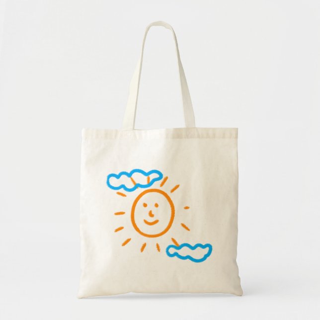 Tote Bag Télécharger des enfants Dessiner Transformer des e (Devant)