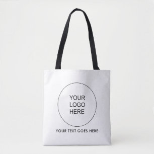 Tote Bag Téléchargez votre propre texte de logo ici double 
