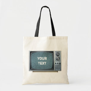 Tote Bag Télévision vintage avec écran statique