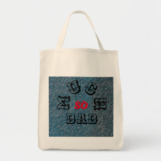 Tote Bag TELLEMENT DE PÈRE - NOIR-ROUGE-BLEU-Épicerie