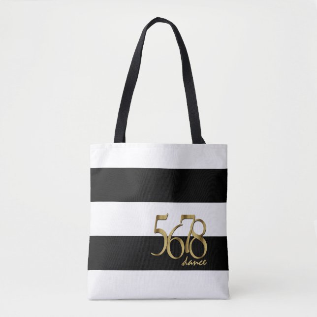 Tote Bag Tempo de danse moderne Compter sur les Motifs (Devant)