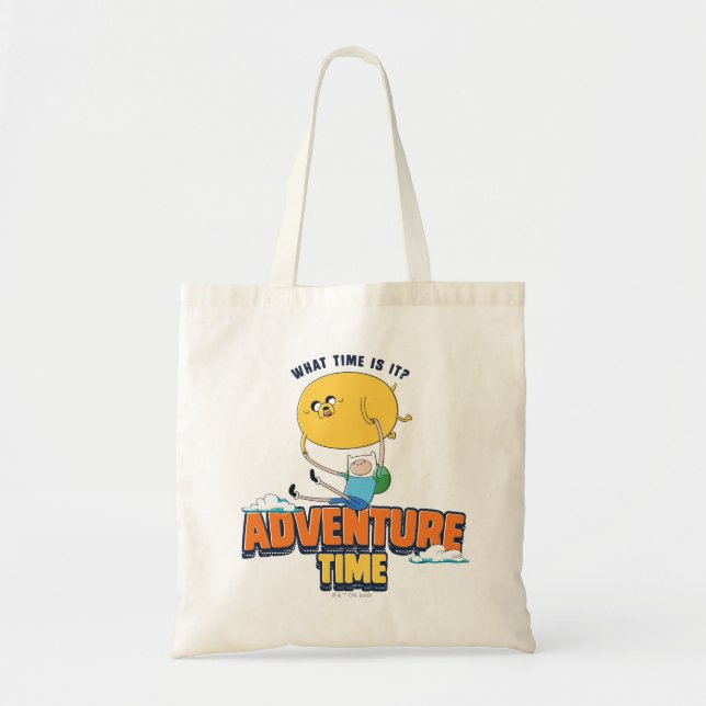 Tote Bag Temps d'aventure | Jake Flottant Avec Finn (Devant)