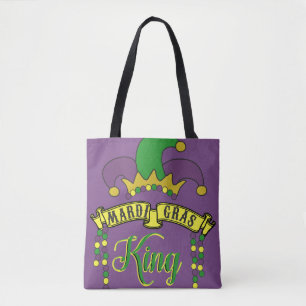 Tote Bag Temps de mardi gras de casquette de farceur de