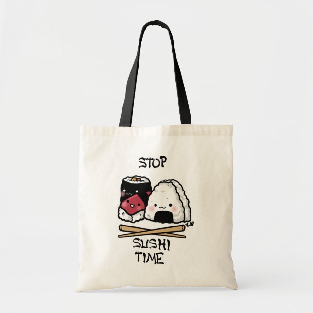 Tote Bag Temps de sushi ! (Devant)