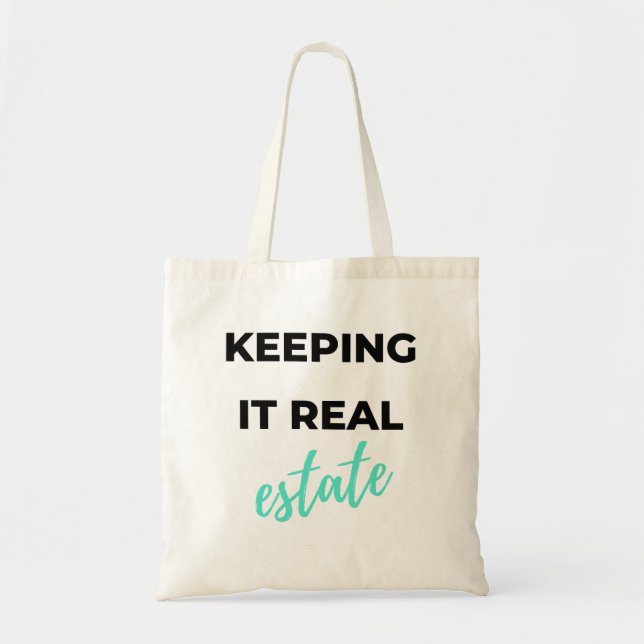 Tote Bag Tenir à jour l'immobilier 2 (Devant)