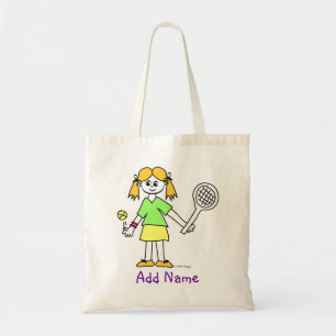 Tote Bag Tennis Girl personnalisée