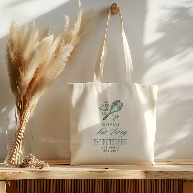 Tote Bag Tennis Last Swing Before The Ring Bachelorette (Créateur téléchargé)