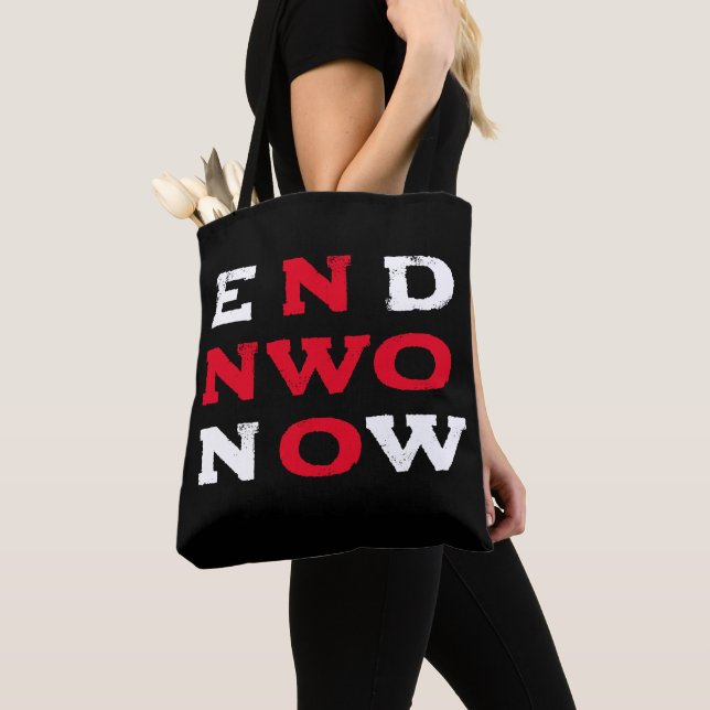 Tote Bag Terminer NWO maintenant Fourre-tout (De près)