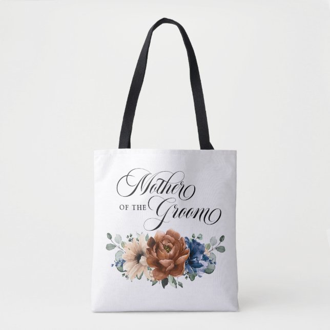 Tote Bag Terracotta Marine Verdure Mère de la salle (Devant)