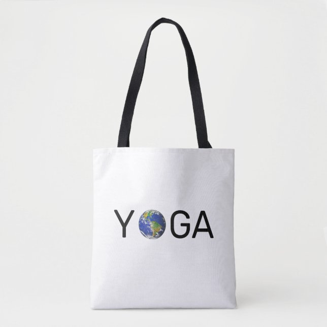 Tote Bag Terre de yoga moderne et tendance (Devant)