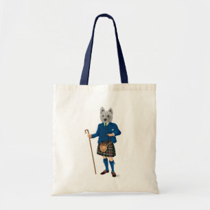 Tote Bag Terrier de West Highland à Kilt 2