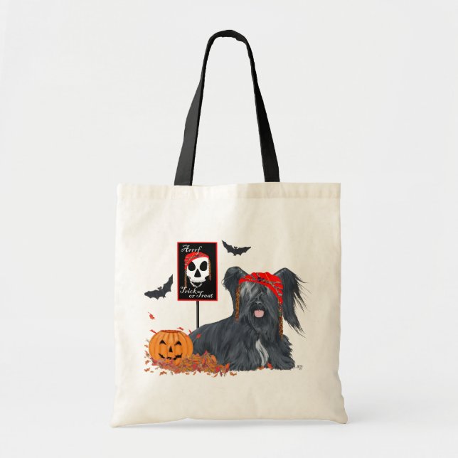 Tote Bag Térrier Skye Pirate pour Halloween (Devant)