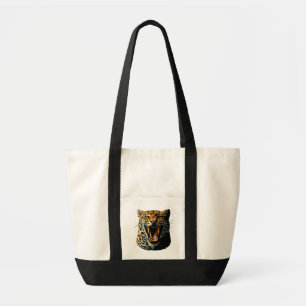 Tote Bag Tête d'attaque du léopard