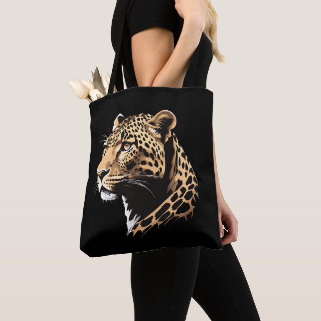 Tote Bag Tête de léopard (De près)